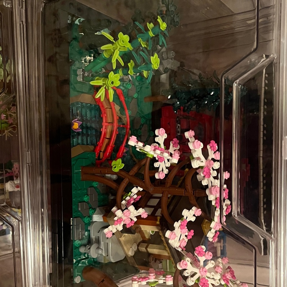 Lego Botanical Garden Set with Pink and Green Accents